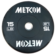 Load image into Gallery viewer, METCON Black Bumper Plates (lbs)