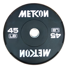 Load image into Gallery viewer, METCON Black Bumper Plates (lbs)