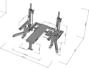 METCON MET-XT Granite Power Lifting Competition Rack